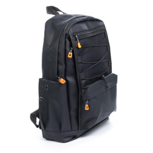 Mochila multi compartimento, porta Laptop 15,6''. Capa impermeable. Adaptable a Trolley. Repelente al agua.