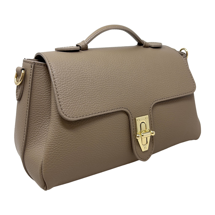 Borsa a Mano Elegante in Vera Pelle Made in Italy