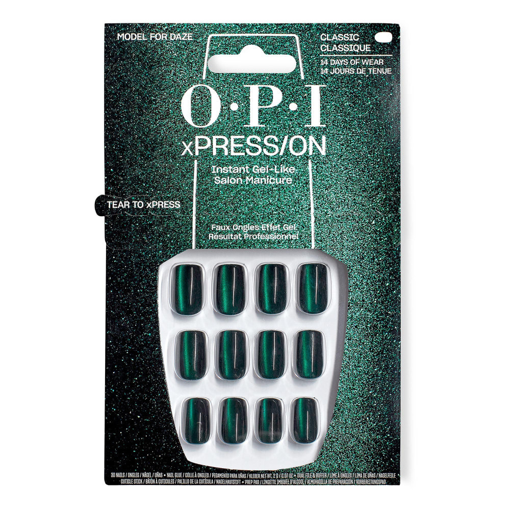 xPRESS/ON - Model For Daze - Faux ongles réutilisables, effet gel - Jusqu'à 14 jours de tenue