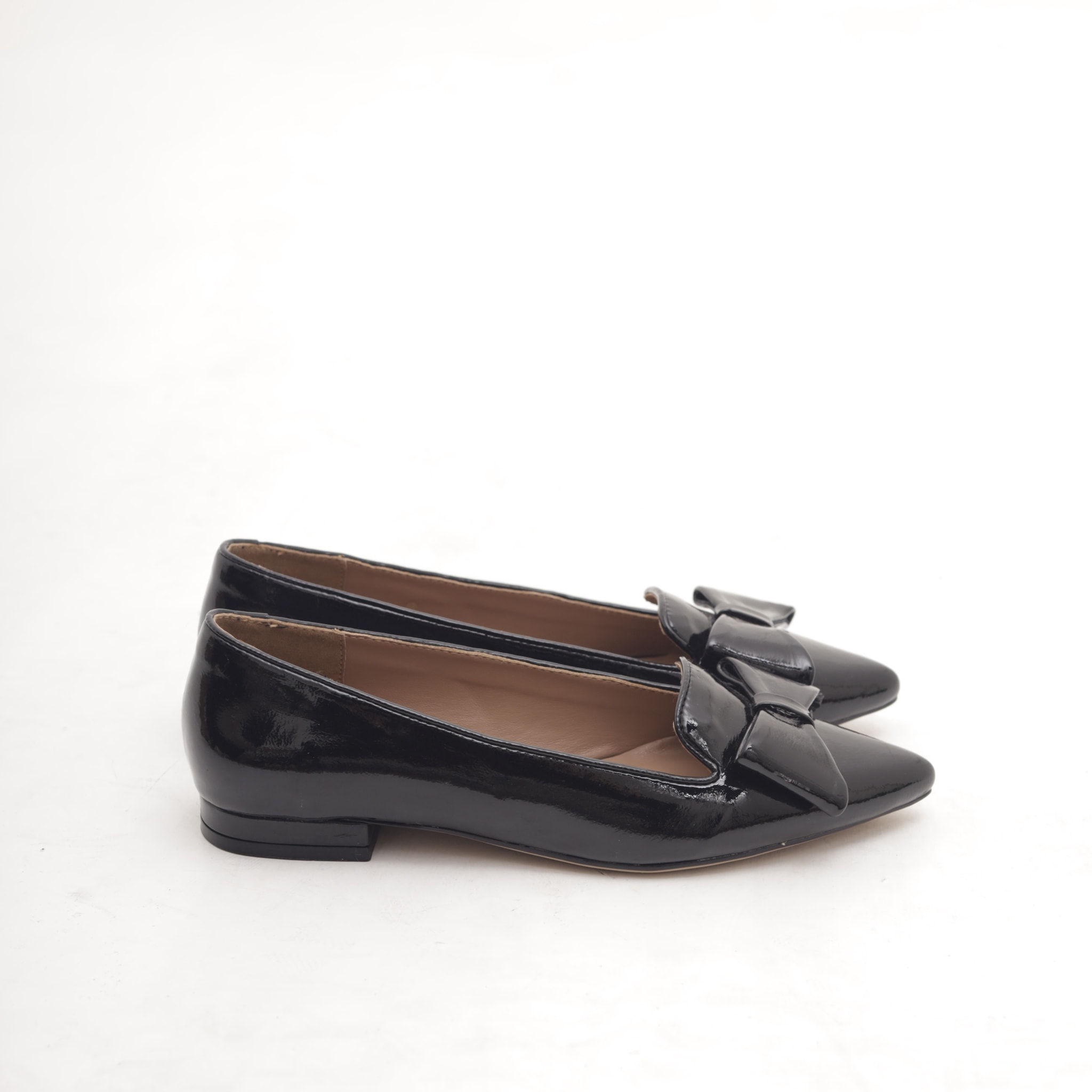 DECOLLETE FLAT FIOCCO NERO
