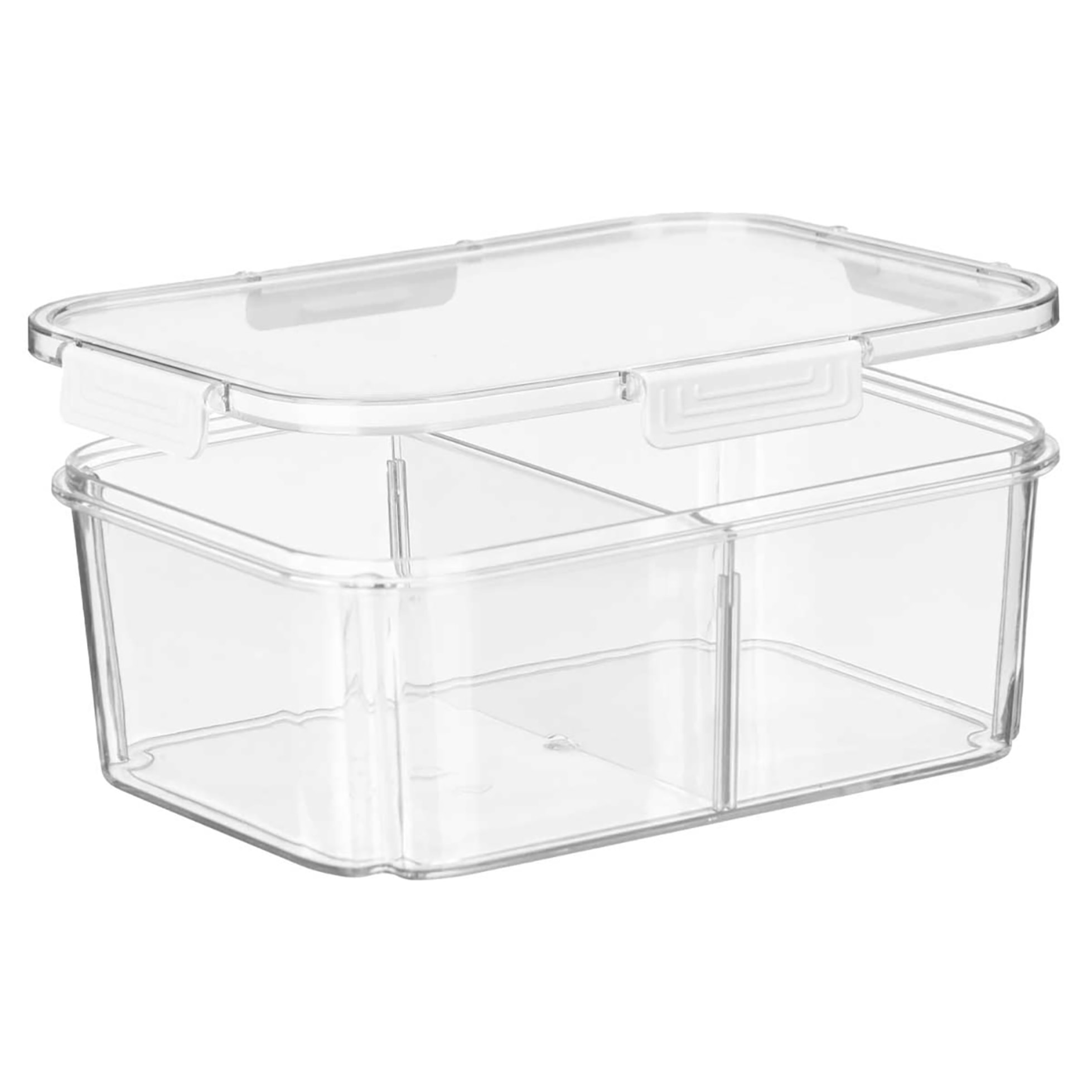 Contenitore ermetico trasparente con divisore rimovibile. Capacità di 2000ml.