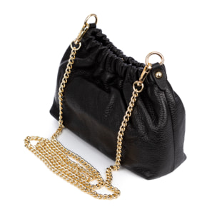 Ascea bolso bandolera piel auténtica dollaro con correa metal