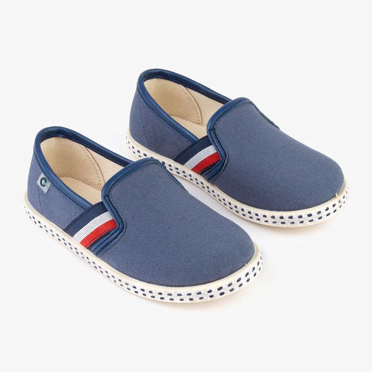 Zapatos de Niño Lona Azul