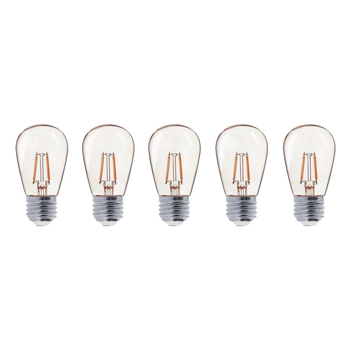 Lot de 5 ampoules vintages PARTY BULB FILAMENT E27