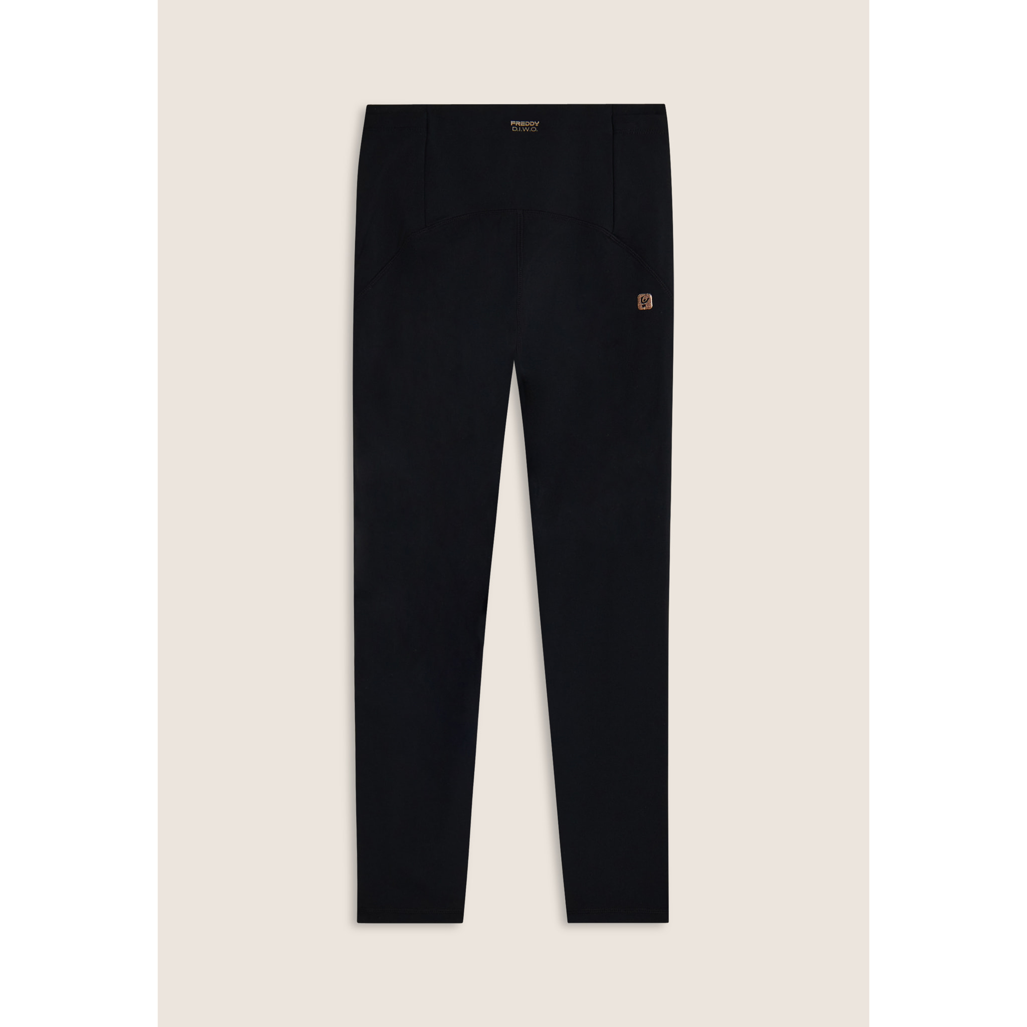 Leggings 7/8 a vita altissima con doppia tasca in vita