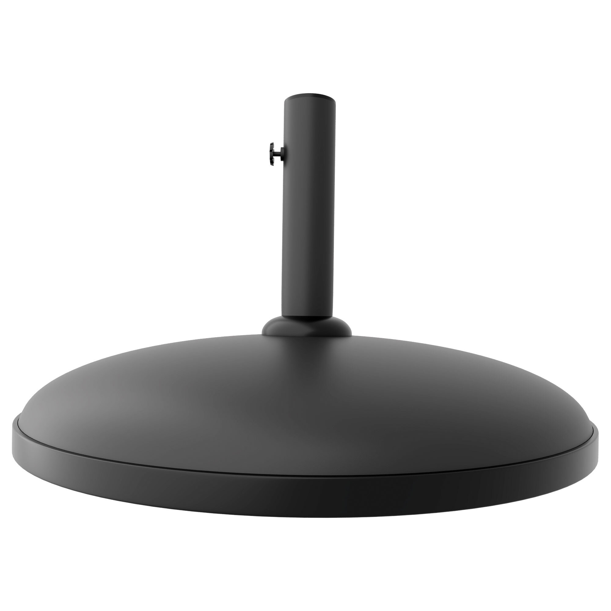 Radika - Base per Ombrellone da Giardino Rotondo Ø51 cm 25 Kg in Cemento Nero