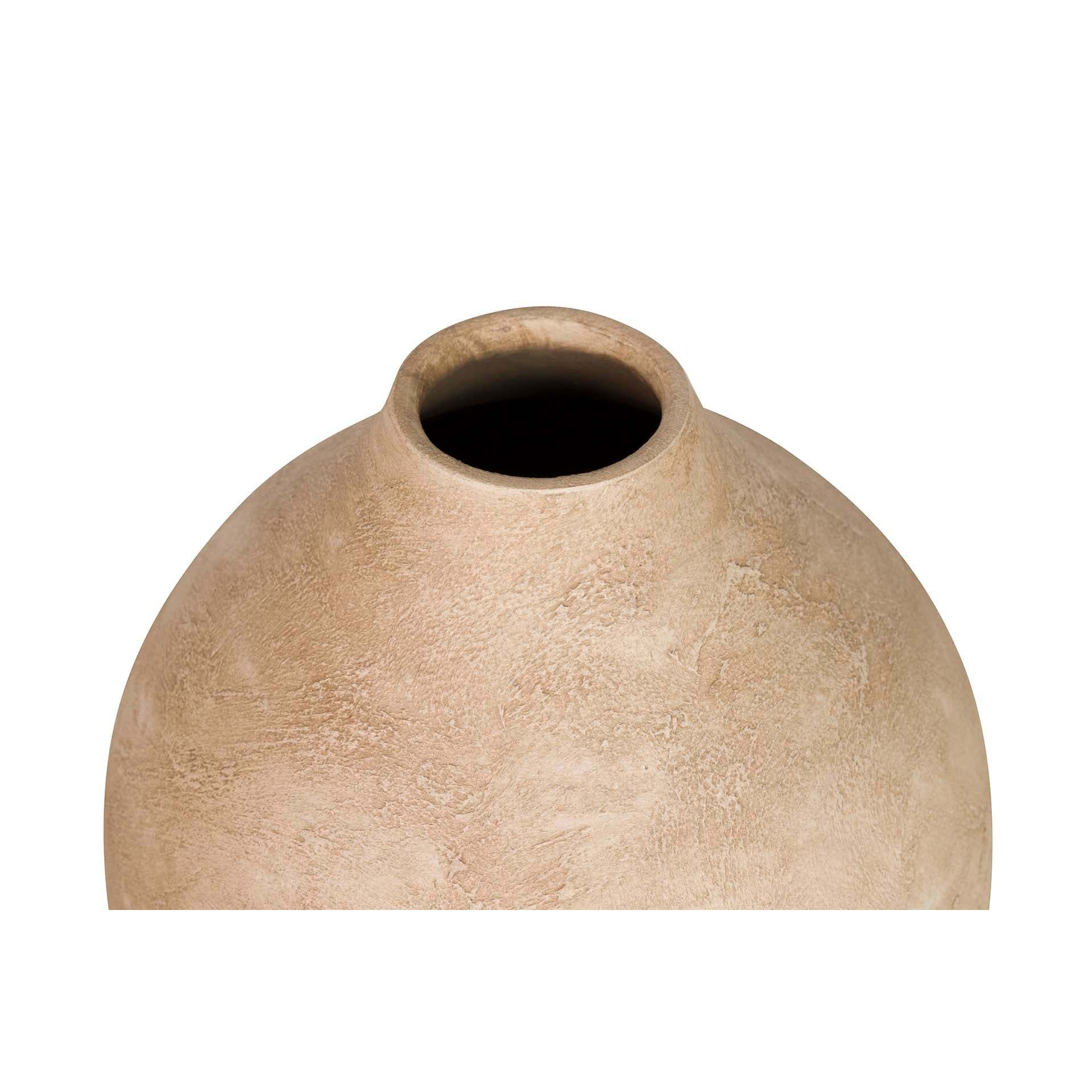 Florero Cerámica Beige 29x29x37 Cm