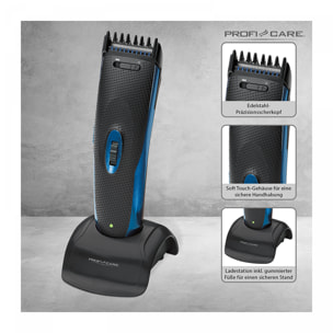 Tondeuse cheveux/barbe professionnelle et épilateur nez/oreilles Proficare PC-HSM/R 3052 NE Noir/Bleu