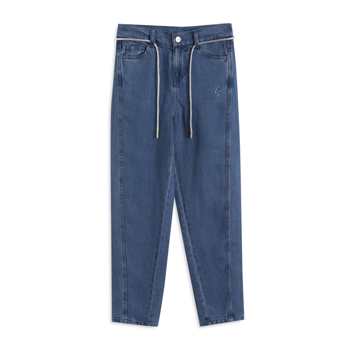 Jeans bambina comfort fit in denim lyocell
