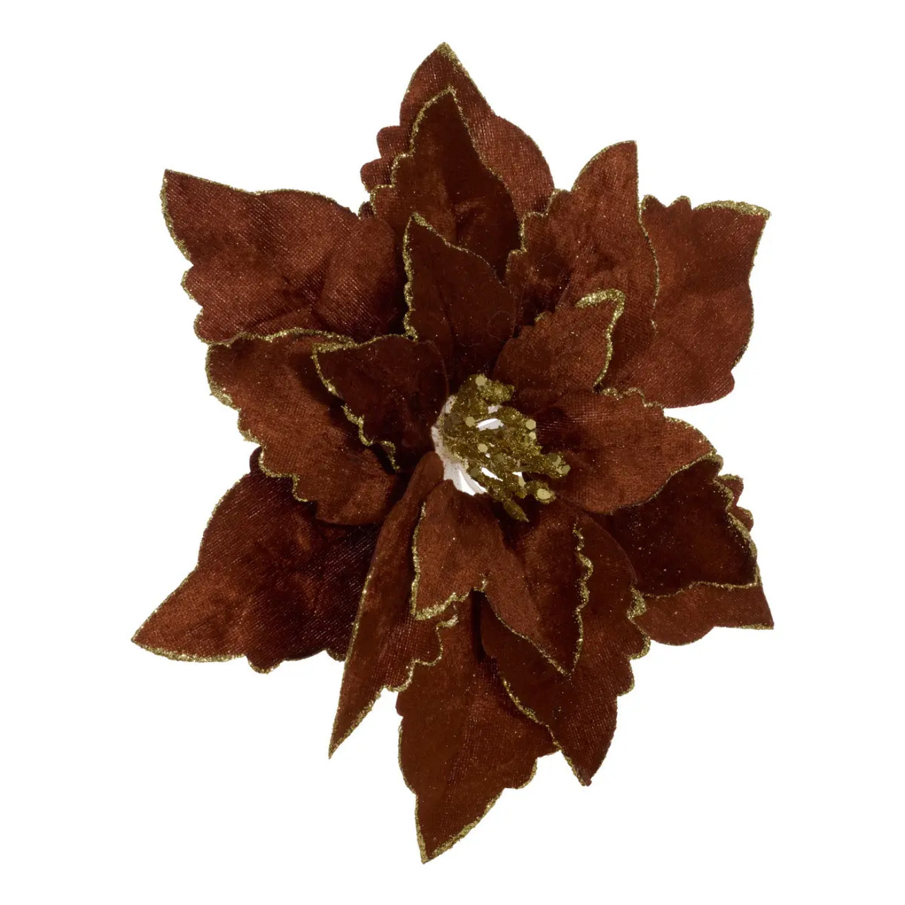 SDN POINSETTIA CUIVRE VEL 24CM