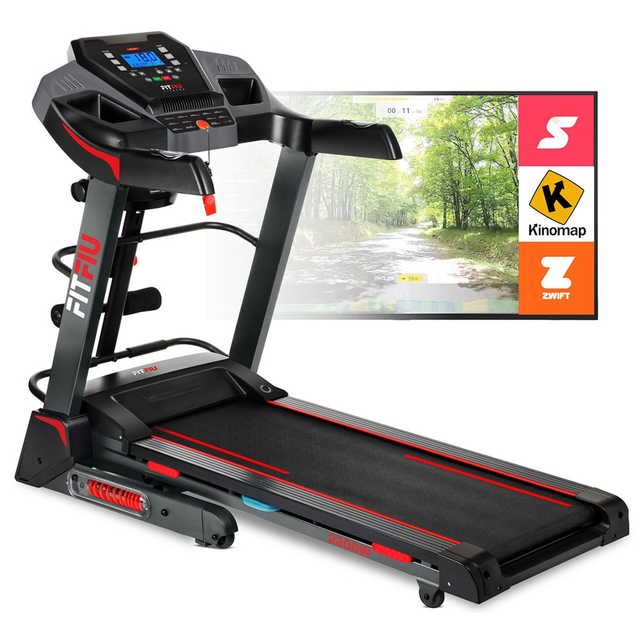 Cinta de correr plegable MC-500 FITFIU 18km/h inclinación automática