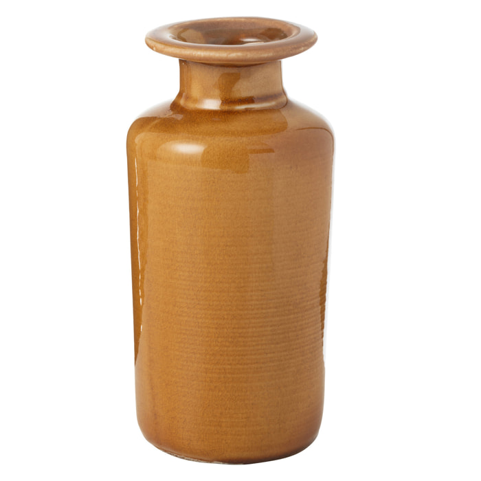 J-Line vase Nova - porcelaine - moutarde - large - Ø 12 cm