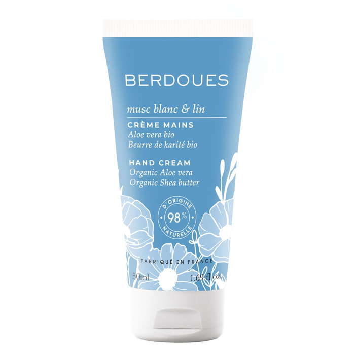 Musc Blanc & Lin - Crème Mains 50 ml