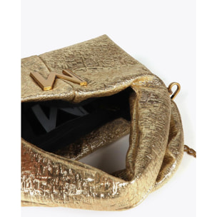 Borsa piccola in tessuto oro, ideale per eventi