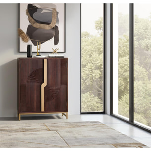 Muebles Bar de Madera de Mango 91 Cm Estilo Rústico Moderno