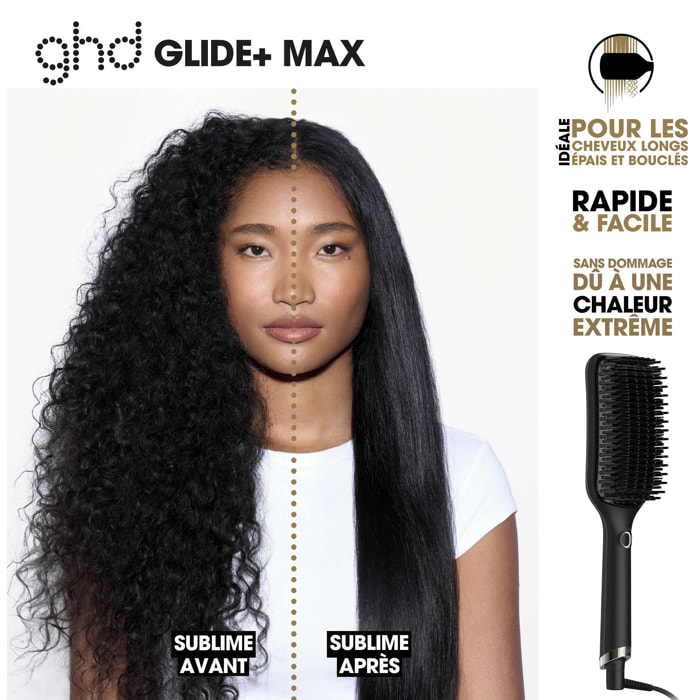 Brosse chauffante lissante extra-large ghd Glide+ Max