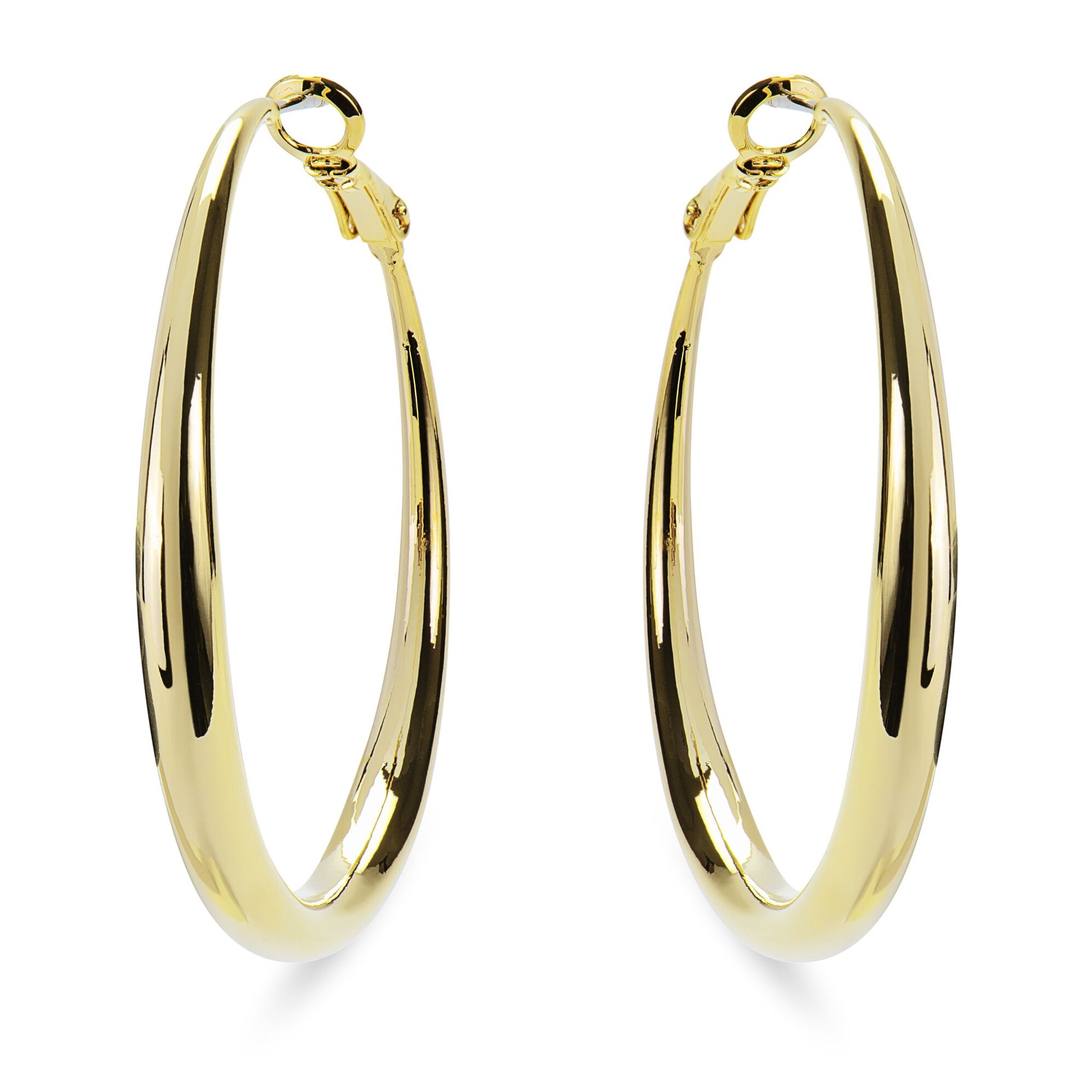 Pendientes de 41mm de diámetro acabado oro amarillo de 18K