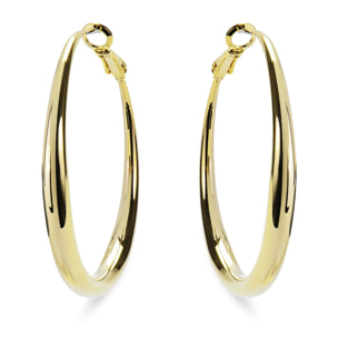 Pendientes de 41mm de diámetro acabado oro amarillo de 18K