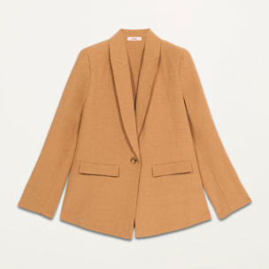 Oltre - Blazer de mezcla de lino - Beige