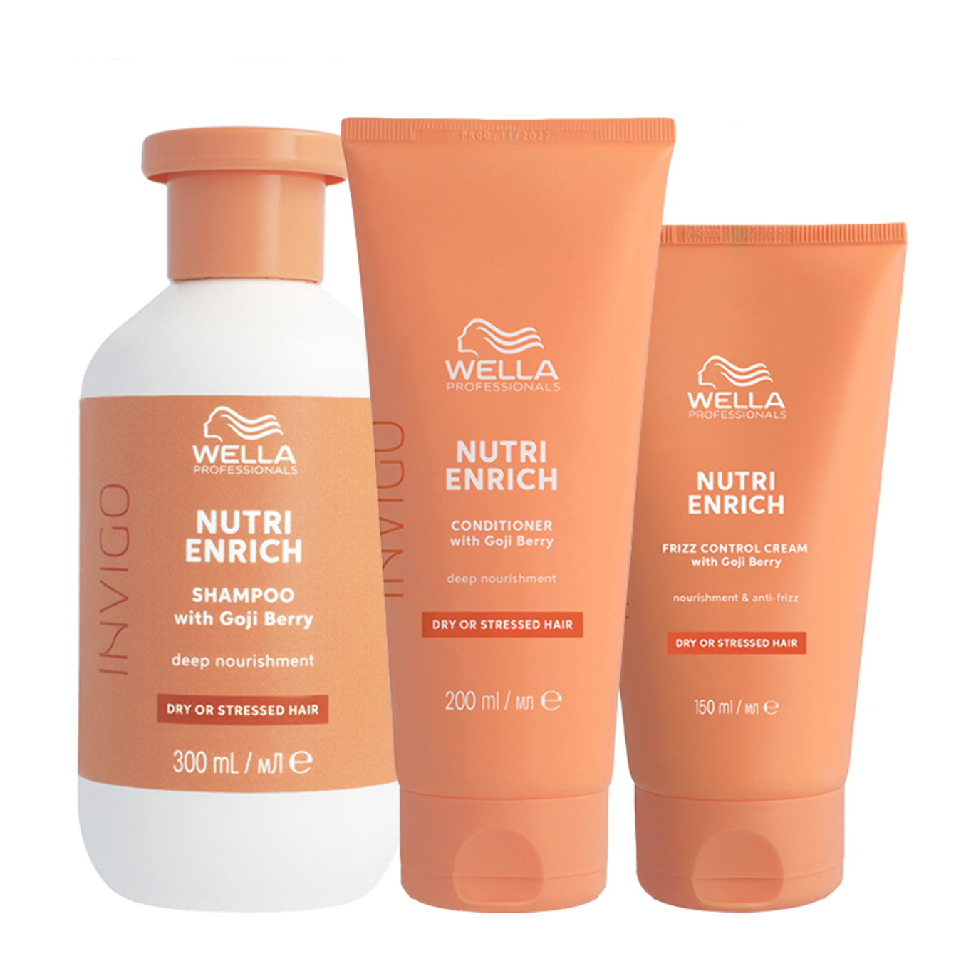 WELLA Kit Invigo Nutri-Enrich Shampoo 300ml + Balsamo 200ml + Crema 150ml