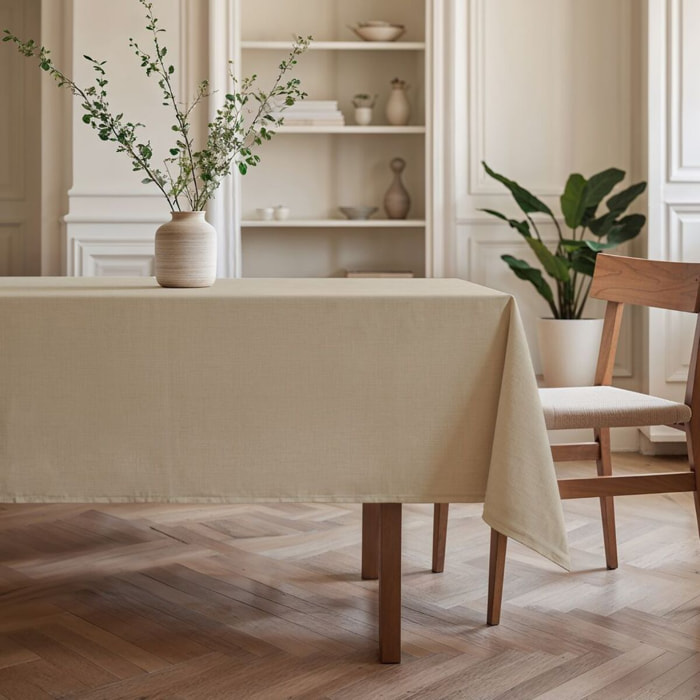 Mantel antimanchas BRIA TAUPE - 100% algodón