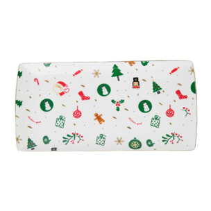 Vassoio Fantasia del Natale in new bone china