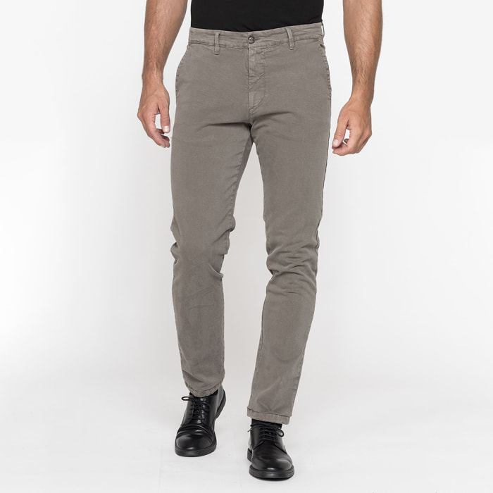 PANTALONE CHINO MOD. 624 IN GABARDINA STRETCH PESANTE