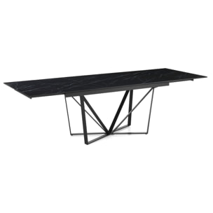 Tomasucci Table extensible SPINNE MARBRE NOIR