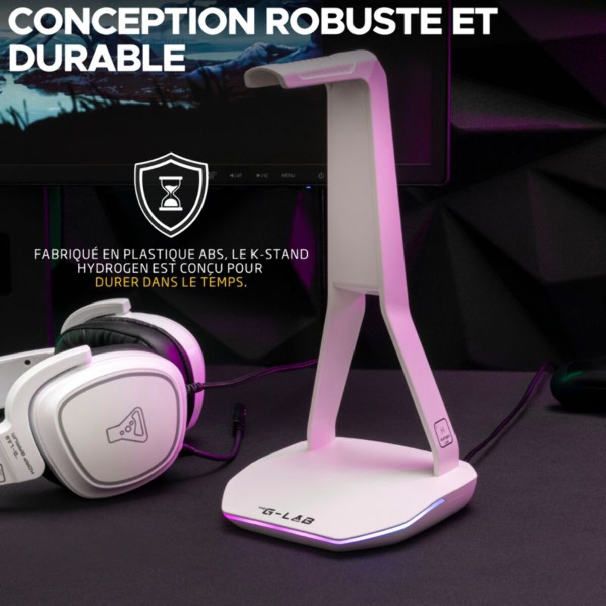 Support casque gamer THE G-LAB K STAND HYDROGEN W