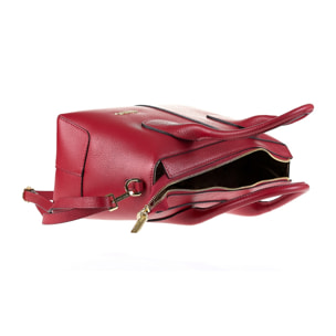 Borsa a mano da donna Made in Italy - Modello Silvana Elite - 100% pelle - 22.0 x 15.0 x 10.0 cm