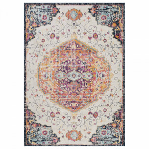 Tapis LAVU motif médaillon traditionnel oriental