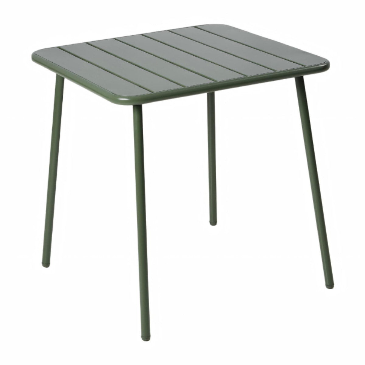 EVORA Table carrée 4 places 70x70cm vert