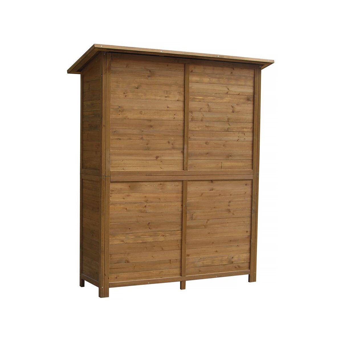 Armoire de jardin "Espacio" - 140 x 49 x 162 cm - Marron