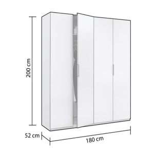 Armario Belar 4 puertas Blanco Brillo