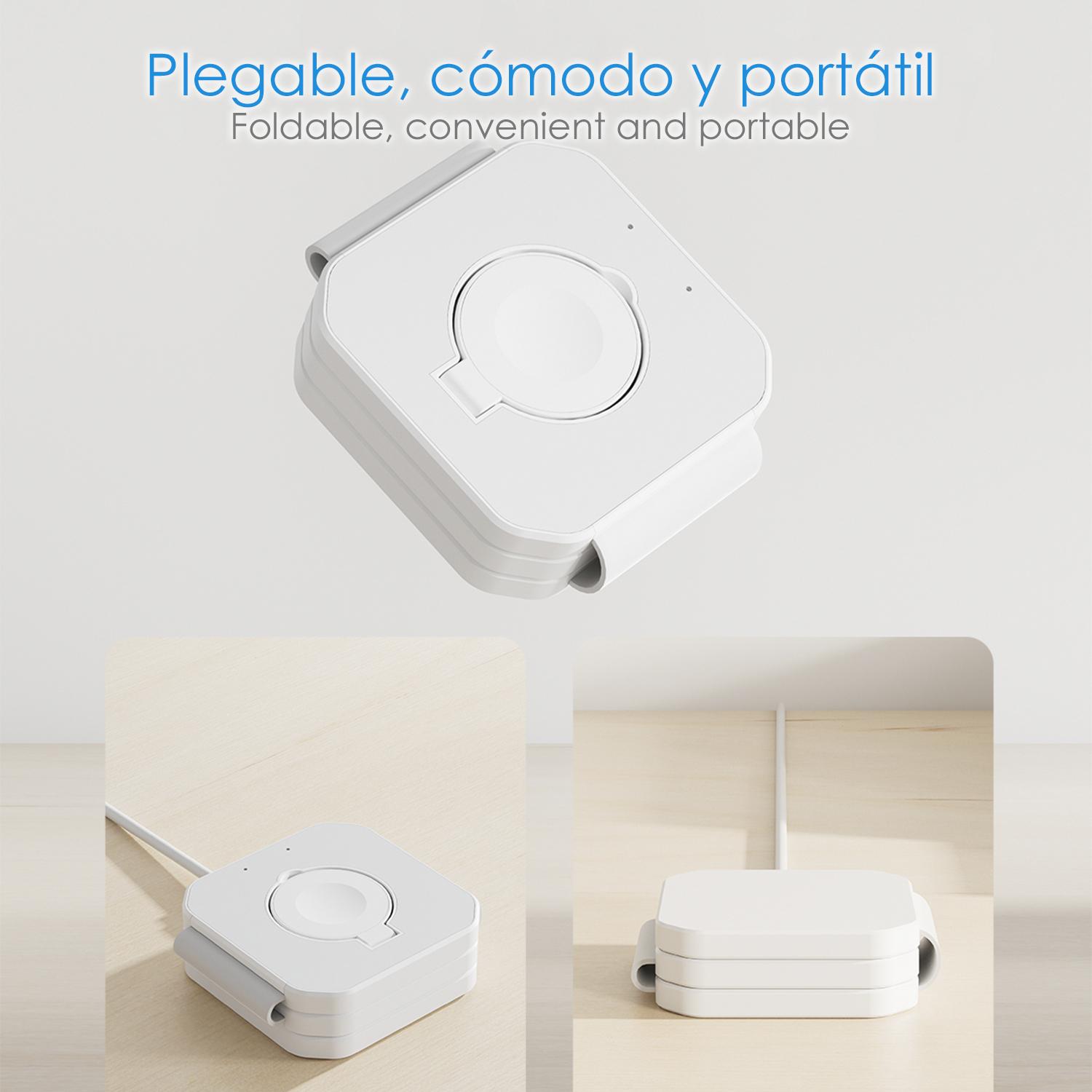 Caricabatterie wireless 3 in 1 J-M20, Magsafe. Per smartphone da 15 W, cuffie Qi 5 W e Apple Watch. Pieghevole.