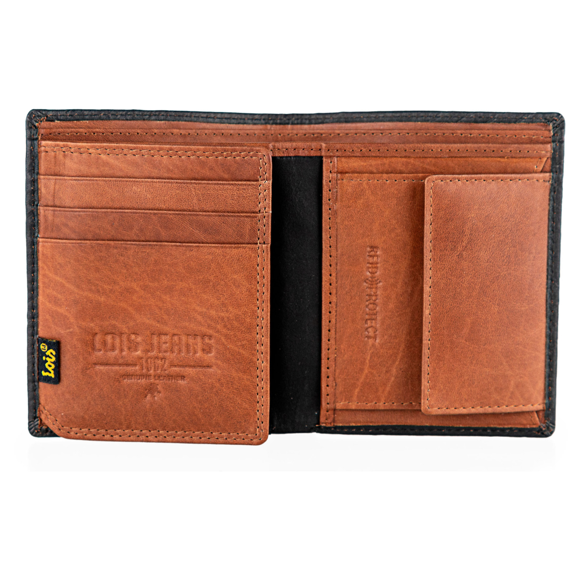 Cartera Hombre Piel Lois Dothan Negro