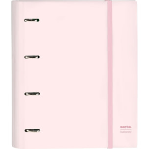 Carpeta 4 anillas 35mm c/recambio safta "coral"