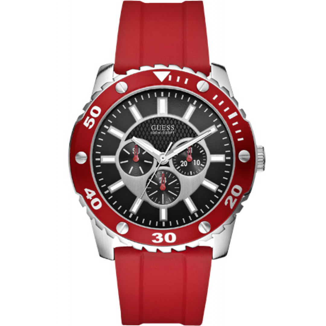 Reloj Guess W10616G4 Hombre Analogico Cuarzo con Correa de Silicona