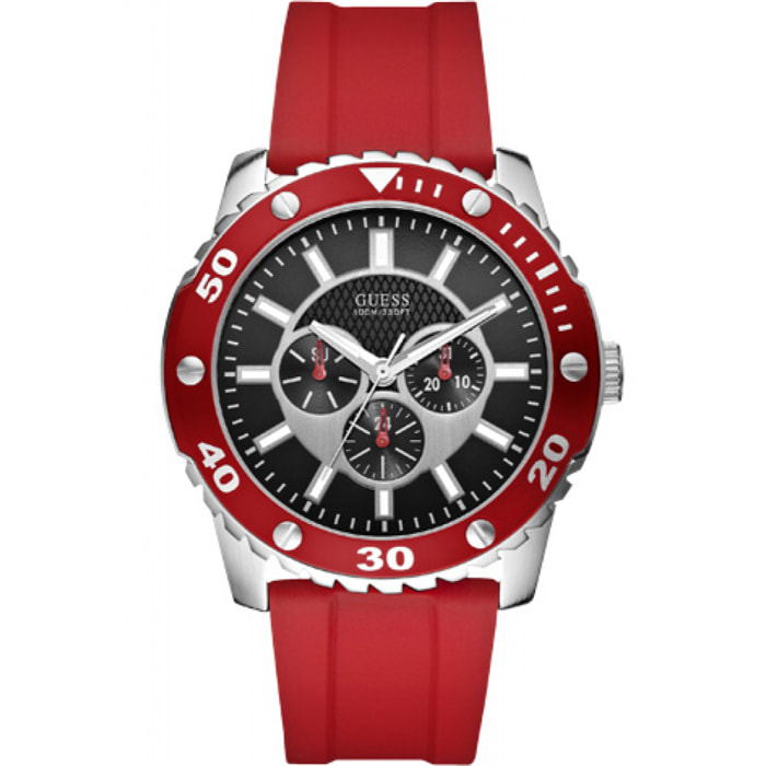 Reloj Guess W10616G4 Hombre Analogico Cuarzo con Correa de Silicona