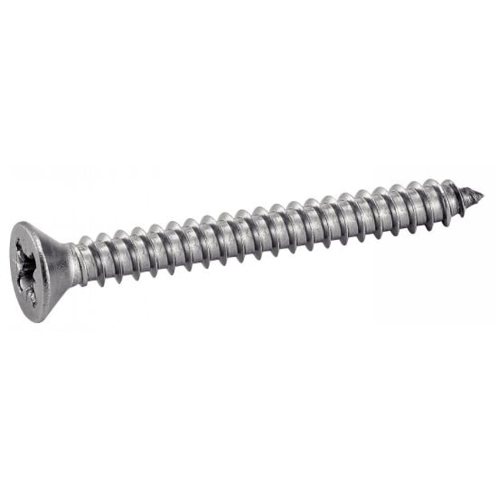 Boîte 200 Vis à tôle tête fraisée Pozidrive en C inox A2 ACTON - PZ4.8 x 50mm - 624084.8X50