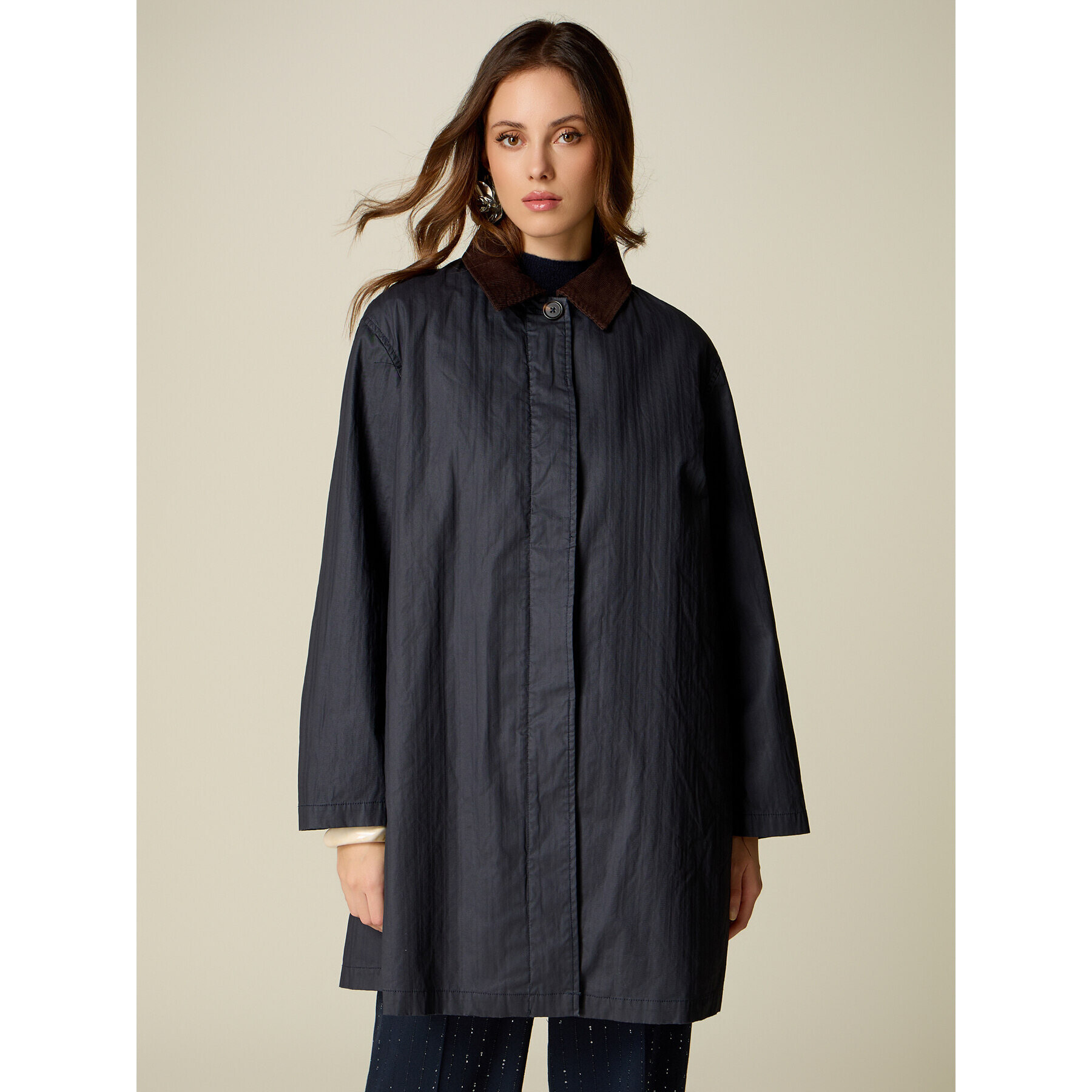 Oltre - Trench con interno removibile - Blu