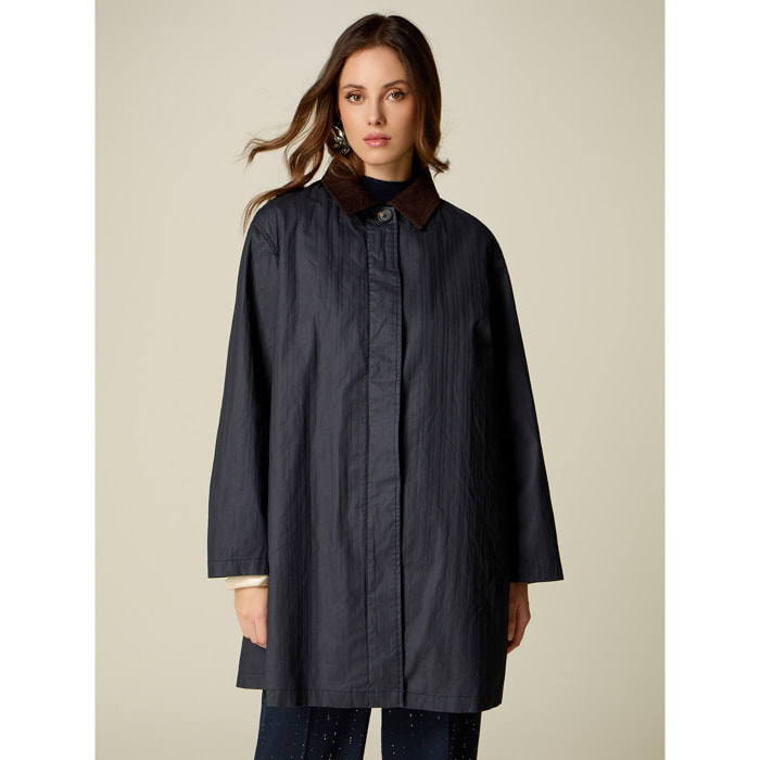 Oltre - Trench con interno removibile - Blu