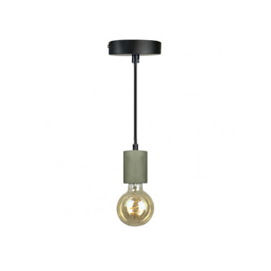 Suspension lumineuse en béton vert - PRAO 284