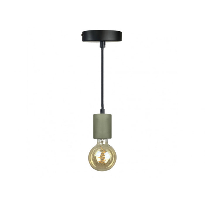 Suspension lumineuse en béton vert - PRAO 284