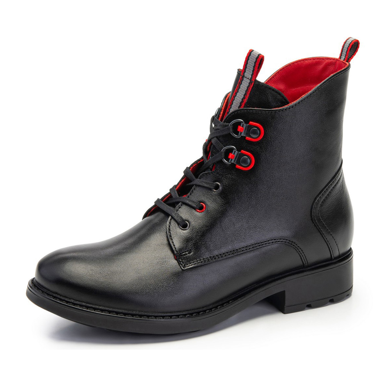 Stivaletto Stringato Donna colore Nero