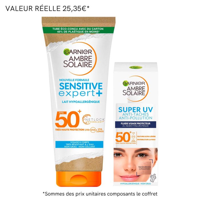 Garnier Ambre Solaire Routine Protection Solaire Visage & Corps Sensitive Expert+