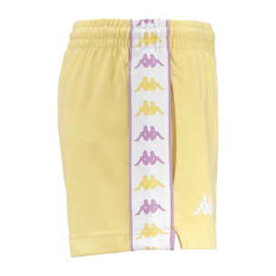 Pantaloncini Kappa Donna 222 BANDA TREADYI Giallo