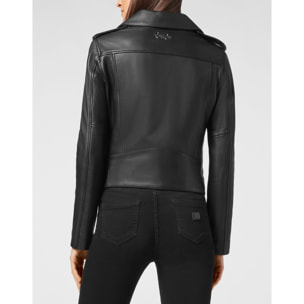 PHILIPP PLEIN Giacca biker in pelle