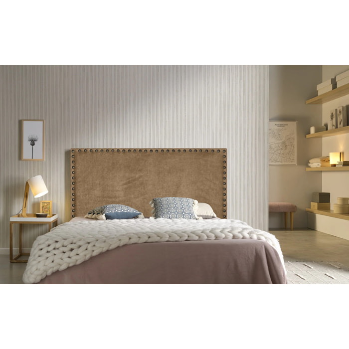 Cabecero Lirio Tela Chocolate 130