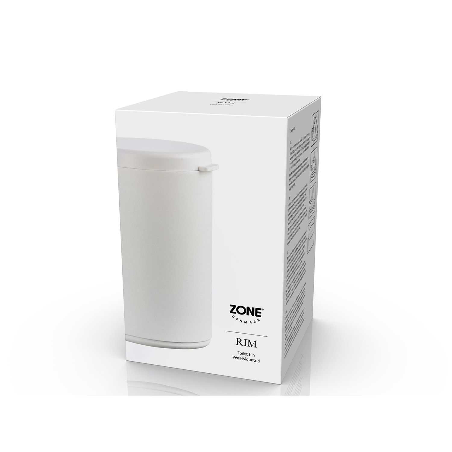 Poubelle de toilettes murale Rim